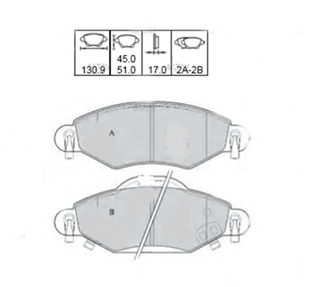 BALATA ÖN YARIS 03-10 1,5 VVTI 1,4 D4D