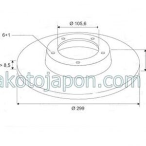 FREN DİSKİ ÖN SSANGYONG KAYRON KORONDO 10- 298 MM-5