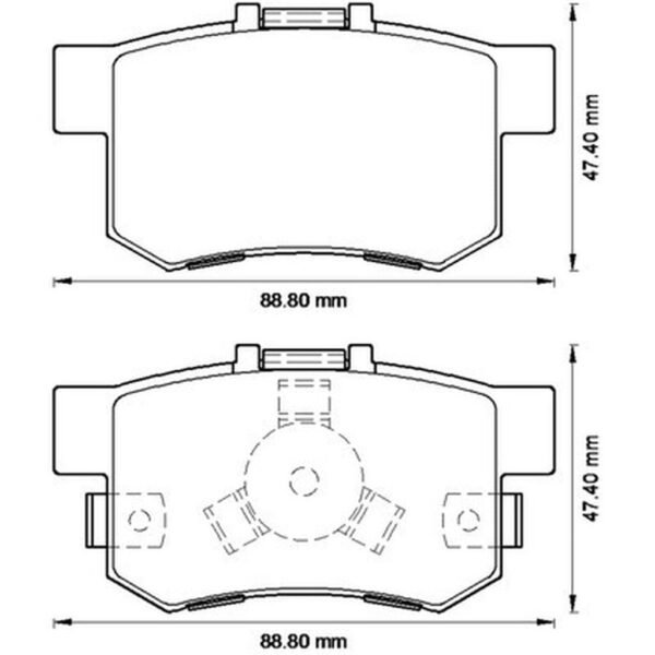BALATA ARKA CRV 02-06 ACCORD 03-08 88,6MM