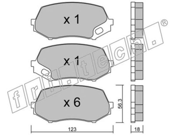 BALATA ÖN FE 711 07-08 DİSK (8 ADET)