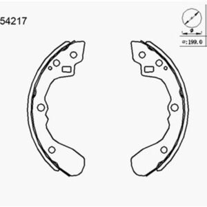 BALATA ARKA RIO 00-02 CERATO 10- İNCE TİP (KAMPANA)