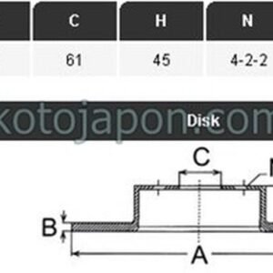 FREN DİSKİ ÖN CIVIC 92-01 240MM