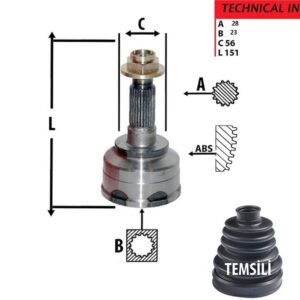 AKS KAFA DIŞ 626 2,0 92-97 FS ORJ