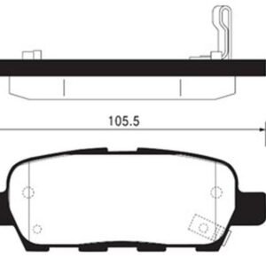 BALATA ARKA X-TRAIL 01- QASHQAI 07- JUKE 10- VITARA 05- KOLEOS 08-