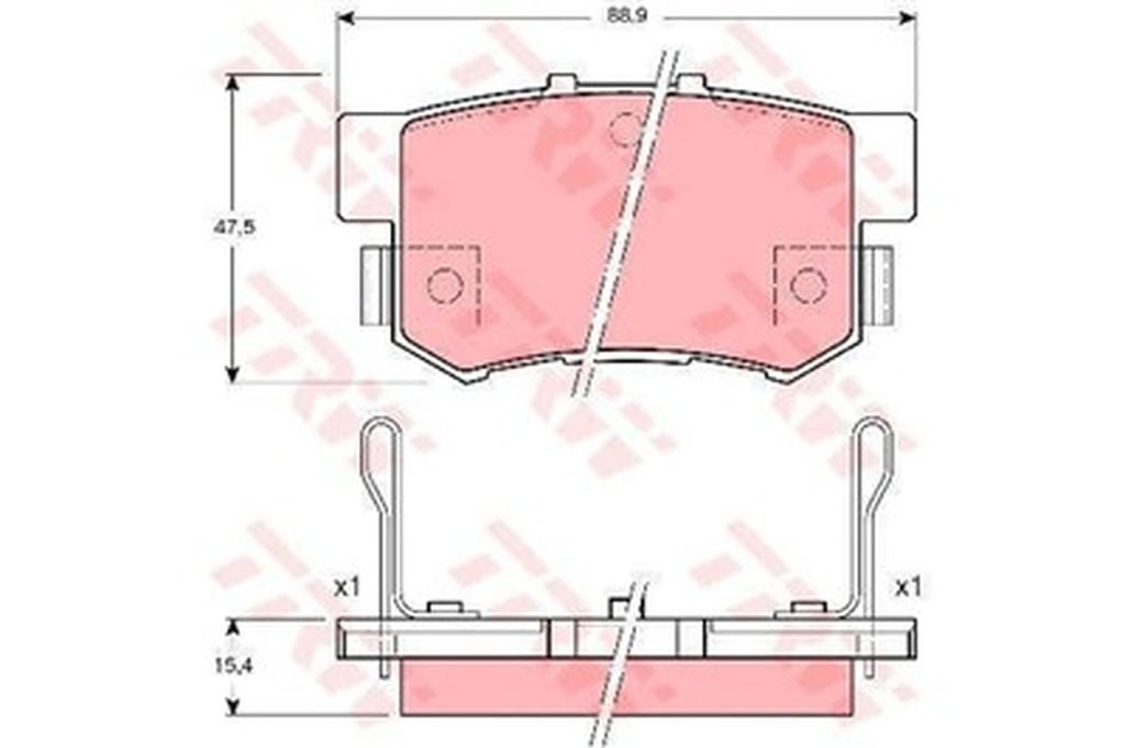 BALATA ARKA CIVIC 01-16 (SEDAN) ACCORD 99- CRV 03- PRELUDE ROVER SWIFT 06- SX4