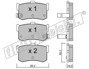 BALATA ARKA SONATA 94-96 ELANTRA 93-94 ROVER 800 DİSK
