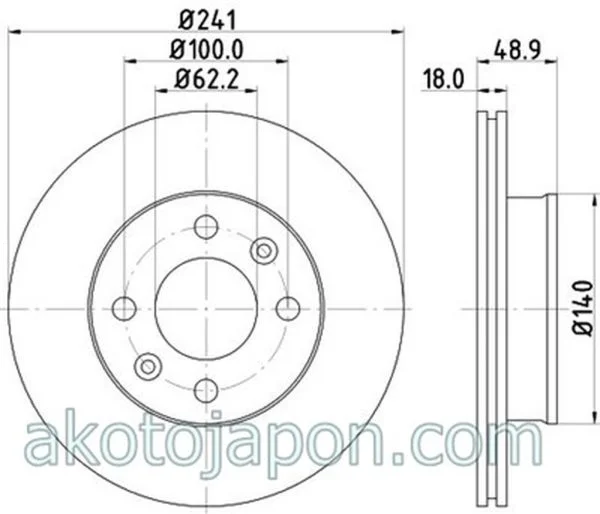 FREN DİSKİ ÖN PICANTO 04- 241MM